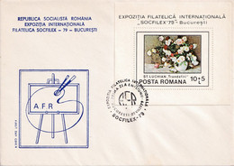 A2760-  Socfilex '79 Bucuresti, Expozitia Internationala, Republica Socialista Romania, Bucuresti 1979  3 Covers FDC - FDC