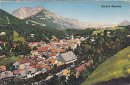 2590) Kurort AUSSEE - Mit Tollen Häuser Details U. Kirche Im Hintergrund Mit Bergen TOP 1923 - Ausserland