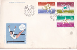 A2775-  Olympic Games Los Angeles 1884, Republica Socialista Romania, Timisoara 1984  FDC - Sommer 1984: Los Angeles