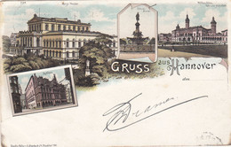 2609) GRUSS Aus STRAUBING - Stadtplatz Bahnhofstraße Kirche BOGENBERG - Kriegerdenkmal LITHO 1897 !! - Straubing