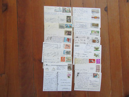 Lot De 24 Timbres D'Espagne       Tous Différents  Sur 20 Cartes Postales - Kilowaar (max. 999 Zegels)