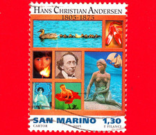 SAN MARINO - Usato - 2005 - Artisti - 200 Anni Della Nascita Di Hans C. Andersen - 1.30 - Usados