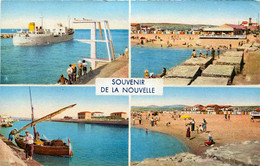 Dép 11 - Port La Nouvelle - Souvenir De La Nouvelle - Multivues - Bateau - Hôtel Restaurant La Réserve - état - Port La Nouvelle