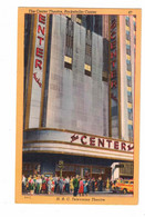 New York City, New York, USA, "NBC Television Theatre, The Center Theatre, Rockefeller Center", Old Linen Postcard - Autres & Non Classés