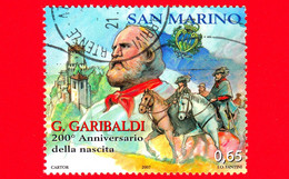 SAN MARINO - Usato - 2007 - 200 Anni Della Nascita Di Giuseppe Garibaldi - Arrivo Di Garibaldi A San Marino - 0.65 - Usati