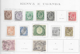 95528) KENYA & UGANDA- LOTTO DI FRANCOBOLLI-- USATI-MLH*-MNH**--GIORGIO V-1922 - Kenya & Oeganda