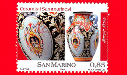 SAN MARINO - Usato - 2009 - Ceramisti Sammarinesi - Vaso - Giorgio Monti - 0.85 - Gebraucht