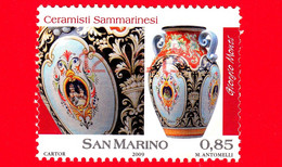 SAN MARINO - Usato - 2009 - Ceramisti Sammarinesi - Vaso - Giorgio Monti - 0.85 - Oblitérés
