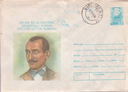 A2814-   100 De Ani De La Nasterea Savantului Roman Doctor Victor Gomoiu, Stamped Stationery 1984 Bucuresti Romania - Brieven En Documenten