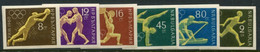 BULGARIA 1960 Olympic Games Imperforate MNH / **.  Michel 1178-83 - Unused Stamps