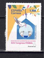 ESPAÑA 2021  ** MNH ED. 5478 VALORES CIVICOS. BANCOS DE ALIMENTOS. FESBAL - Ungebraucht