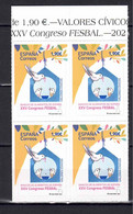 ESPAÑA 2021  ** MNH ED. 5478 VALORES CIVICOS. BANCOS DE ALIMENTOS. FESBAL BL.4 - Unused Stamps