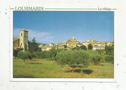 Cp , 84 , LOURMARIN ,vue Sur Le Village , écrite - Lourmarin