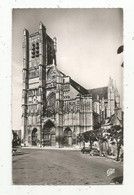 Cp, Automobile,CITROEN 2 CV.... , 89 , AUXERRE , La Cathédrale Saint Etienne , Vierge ,2 Scans - Passenger Cars