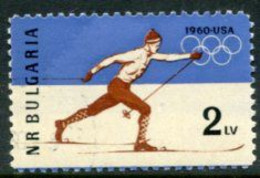 BULGARIA 1960 Winter Olympic Games Perforated MNH / **.  Michel 1153A - Nuovi