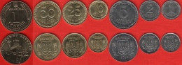 Ukraine Set Of 7 Coins: 1 Kopiyka - 1 Hryvnia 2012-2014 UNC - Ukraine