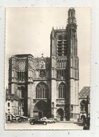 Cp, Automobile , 89 , SENS , La Cathédrale Saint Etienne , Voyagée 1957 ,2 Scans - Voitures De Tourisme