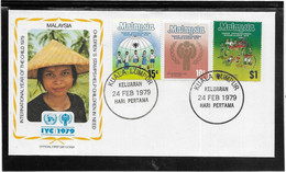 Thème Enfance - Année Internationale De L'Enfance 1979 - Malaisie - Enveloppe - TB - Autres & Non Classés