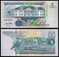 SURINAME BANKNOTE - 5 GULDEN 1996 P#136b UNC (NT#05) - Surinam