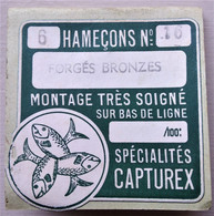 - Ancienne Pochette De 6 Hameçons N°16 - SAGNARD Michel - 42 Montbrison - Pochette Publicitaire - - Pesca