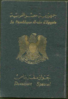 Egypt Service Passport Issue 1974 - Very Good Condition - Historical Documents