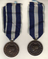 Two Medals - Greece WWII War Medal For Services To The Army With Ribbon And Inscription: 1940-41 Epirus, Albania, Macedo - Sonstige & Ohne Zuordnung