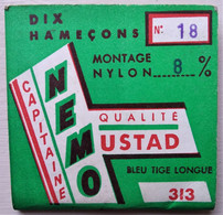 - Ancienne Pochette De 10 Hameçons N°18 - CAPITAINE NEMO - Pochette Publicitaire - - Fishing