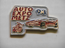 Pin's - Automobile FERRARI - Auto Moto EXPO METZ  - Pins Pin Badge 57 MOSELLE - Ferrari