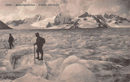 Aletschgletscher - Glacier D'Aletsch - Fieschertal - Alpinistes -  Bergsteiger - Fiesch