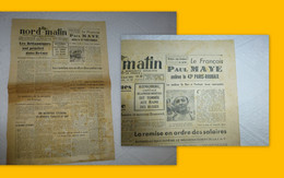 Journal Nord- Matin 9-10 Avril 1945, Invasion Brême, Maye Gagne Paris-Roubaix ; JL03 - 1950 à Nos Jours