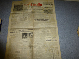 Journal Libre-Artois 27 Septembre 1945, Hitler Et Famille Royale Italie, Franco Criminel, Cités Martyres ; JL03 - 1950 à Nos Jours