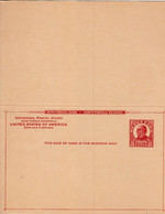 UNITED STATES  UY12  MINT REPLY POSTAL CARD   YEAR 1926 - 1921-40
