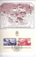 Liechtenstein - (1972) - BF Exposition Philatelique  Sur Carte De L'exposition - Oblitere - Ohne Zuordnung