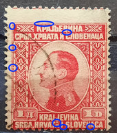 KING ALEXANDER-1 D-ERROR-RARE-SHS-YUGOSLAVIA-1924 - Imperforates, Proofs & Errors