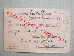 WW1, K. U. K. Reservespital Tábori Postai Levelezőlap ( 1914 ) / Traveled To Bjelovar, Croatia - WW1