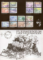 Liechtenstein - (1973) -  Serie Courante Paysages - Sur Carte Illustree - Brieven En Documenten