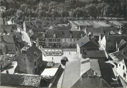 / CPSM FRANCE 89 "Flogny, La Place Et L'hôtel" - Flogny La Chapelle