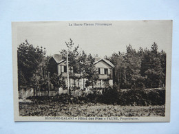 CPA 87 HAUTE VIENNE - BUSSIERE - GALANT : Hôtel Des Pins - Faure, Propriétaire - Bussiere Poitevine