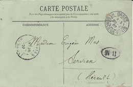 1907- C P A De GABES Pour La France + B M   ( Bateau  ? ) - Lettres & Documents