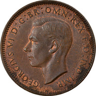 Monnaie, Grande-Bretagne, George VI, Farthing, 1948, TTB+, Bronze, KM:843 - B. 1 Farthing