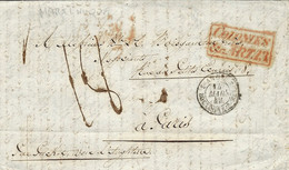 1849 - Lettre De St Pierre ( Martinique ) Voie Anglaise "  Colonies / &c. ART.13 Pour Paris - Lettres & Documents