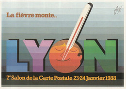 7ème Salon De Cartes Postales De Collections - LYON 1988 - Illustré Par, Foré - Non Classificati