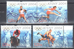 Poland 2004 - Summer Olympics Athens - Mi 4126-29  Used - Gestempelt - Used Stamps