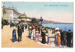 MONACO - Monte Carlo, Les Terrasses, Timbre Et Cachet - 254 - Terrassen