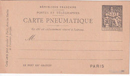 PNEUMATIQUE - 1898 - CARTE ENTIER POSTAL TYPE CHAPLAIN DATE 121 - STORCH B10 - NEUVE - - Neumáticos