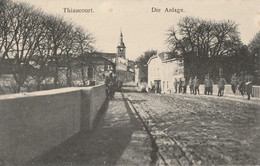 CARTE POSTALE ORIGINALE ANCIENNE THIAUCOURT (DIE ANLAGE) OCCUPATION ALLEMANDE GUERRE 1914 ANIMEE MEURTHE ET MOSELLE (54) - Jarny