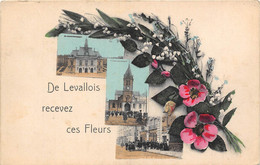 92-LEVALLOIS-PERRET-DE LEVALLOIS RECEVEZ CES FLEURS MULTIVUES - Levallois Perret
