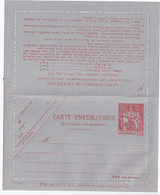 PNEUMATIQUE - 1968 - CARTE-LETTRE ENTIER POSTAL TYPE CHAPLAIN - STORCH V12 - NEUVE - Pneumatic Post