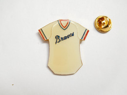 Beau Pin's , Baseball , Maillot , Braves D'Atlanta , Grand Modèle - Baseball