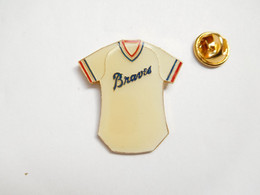 Beau Pin's , Baseball , Maillot , Braves D'Atlanta , Grand Modèle - Béisbol